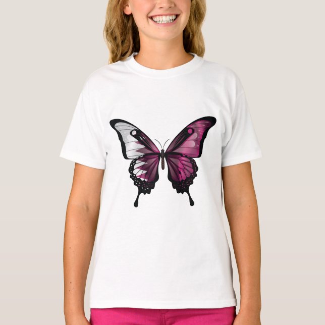 T-shirt Drapeau papillon du Qatar Swallowtail (Devant)