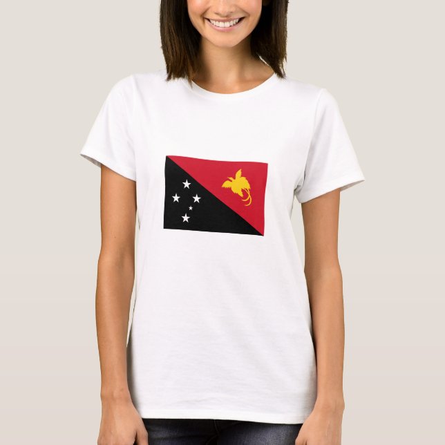 T-shirt Drapeau Papouasie-Nouvelle-Guinée (Devant)