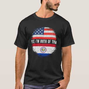 T-shirt Drapeau paraguayen paraguayen semi-américain Parag