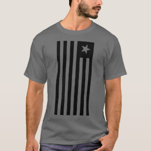 T-SHIRT DRAPEAU PATRIOT NOIR ET BLANC