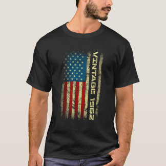 T-shirt Drapeau Patriotique Américain 1962 61E
