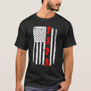 T-shirt Drapeau Patriotique Américain Jour des Pères - Pap