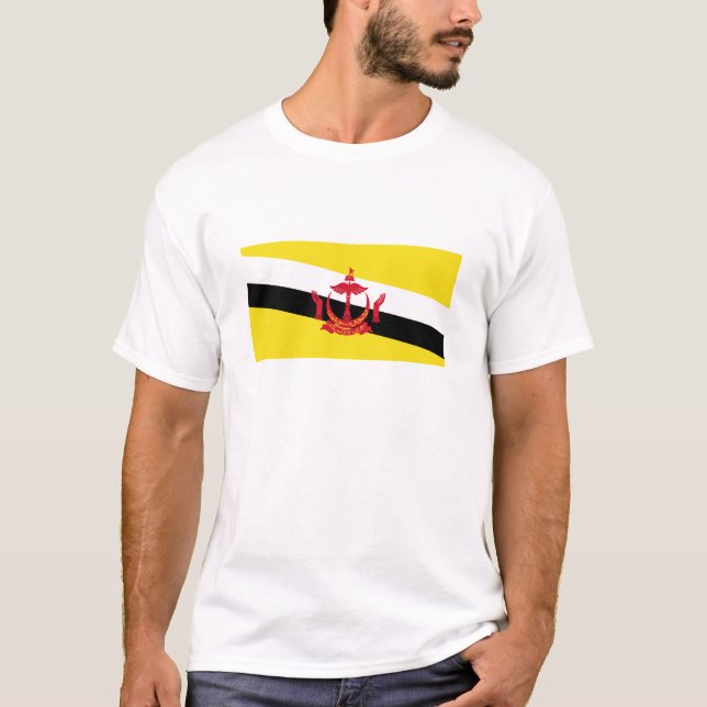 T-shirt Drapeau patriotique de Brunei (Devant)