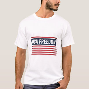 T-shirt Drapeau patriotique de la liberté des États-Unis S