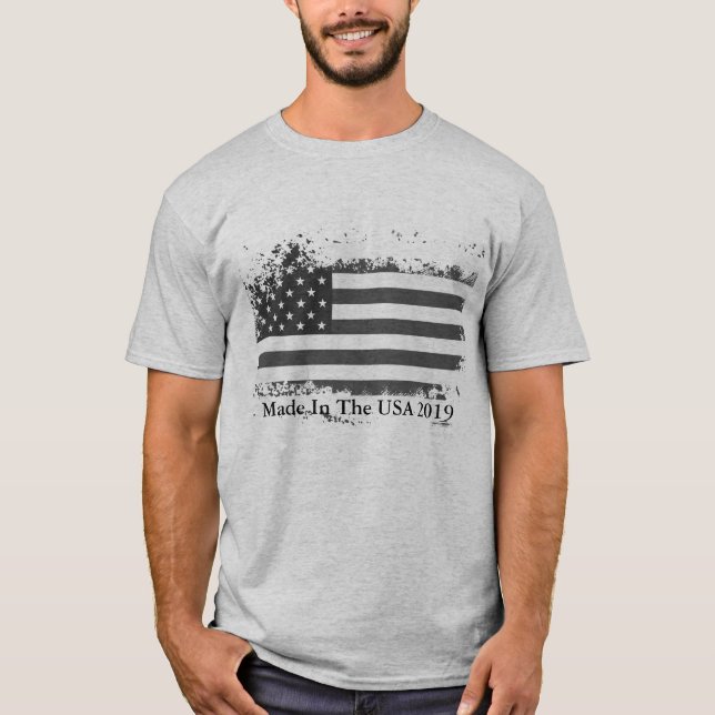 T-shirt Drapeau Patriotique Homme (Devant)