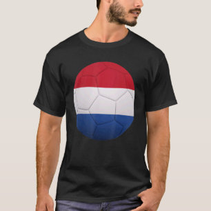 T-shirt Drapeau Pays-Bas Soccer National Ball Pays-Bas
