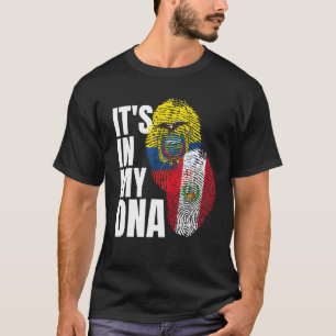 T-shirt Drapeau péruvien plus équatorien de la perfectio