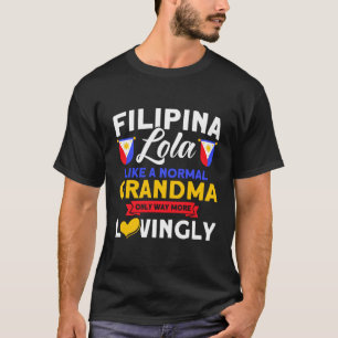 T-shirt Drapeau Philipe Filia Lola Grandma Ay Filia