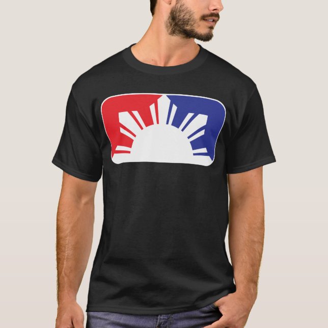T-shirt Drapeau philippin de ligue - demi (Devant)
