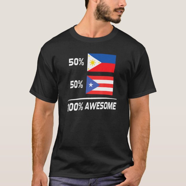 T-shirt Drapeau philippin de Porto Rico Philippines Porto  (Devant)