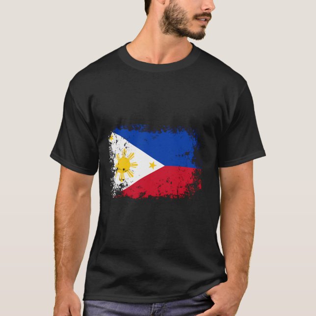 T-shirt Drapeau philippin des Philippines (Devant)