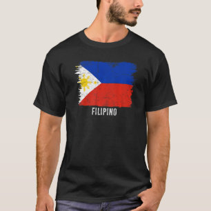 T-shirt Drapeau Philippin vintage Et Fier De Ma Voiture