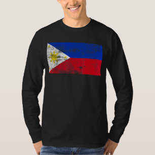 T-shirt Drapeau philippin Vintage fier Drapeau philippin