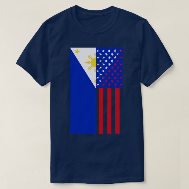 T-shirt Drapeau Philippines USA (Design devant)