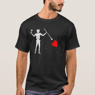 T-shirt Drapeau pirate Jolly roger Barbe noire