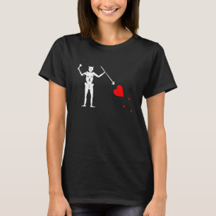 T-shirt Drapeau pirate Jolly roger Barbe noire