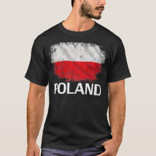 T-shirt Drapeau Pologne vintage pour cadeau polonais
