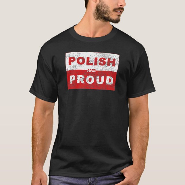 T-shirt Drapeau polonais et fier (Devant)