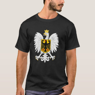 T-shirt Drapeau polono-allemand Aigle Allemagne Pologne Mi