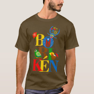 T-shirt Drapeau Porto Rico Boriken Boricua Pina Colada Car