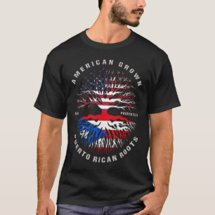 T-shirt Drapeau Porto Rico des racines porto-ricaines amér