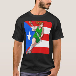 T-shirt Drapeau Porto Rico Vintage Rétro Boricua Pl