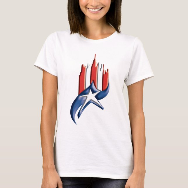 T-shirt Drapeau portoricain (Devant)