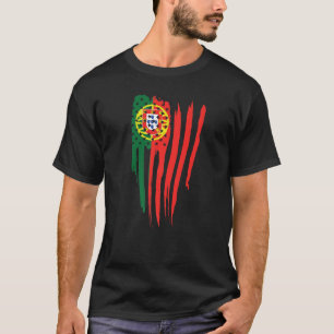 T-shirt Drapeau portugais américain États-Unis Portugal