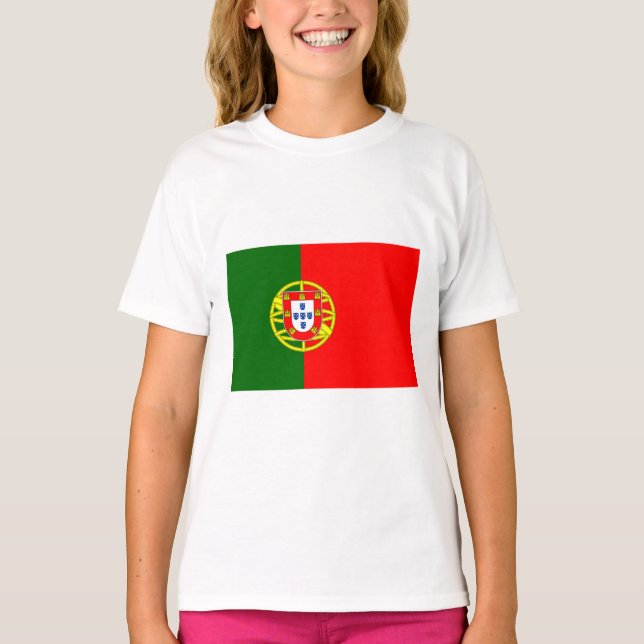 T-shirt Drapeau portugais (Portugal) (Devant)