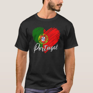 T-shirt Drapeau portugais vintage Portugal Pride Racines H
