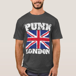 T-shirt Drapeau Punk London Punk Rock Vintage UK
