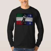 Drapeau Québec et Patriote Henri Julien érodé