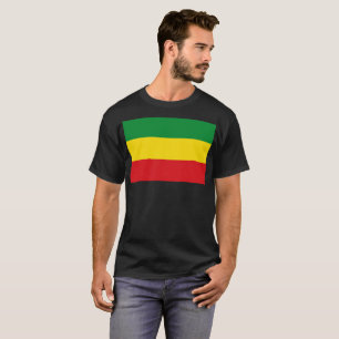 T-shirt Drapeau rastafarien Rasta Ethiopie