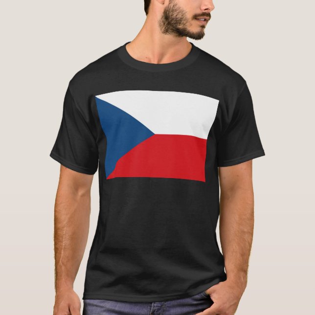 T-shirt Drapeau République tchèque (Devant)