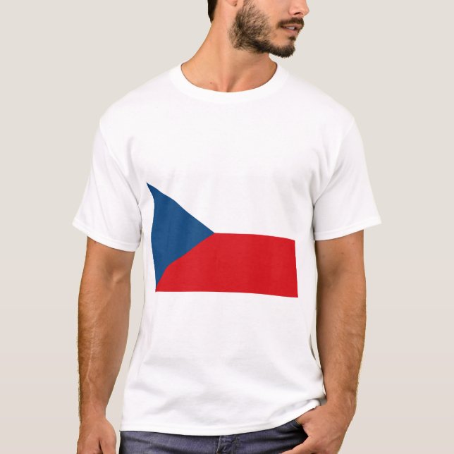 T-shirt Drapeau République tchèque (Devant)