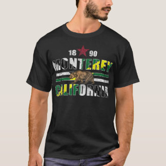 T-shirt Drapeau Retro 1890 Monterey California