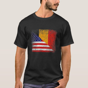 T-shirt Drapeau rétro Patriotique Américain Belgique désor