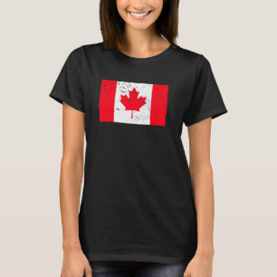 T-shirt Drapeau rétro vintage Canadien Maple Leaf Canada
