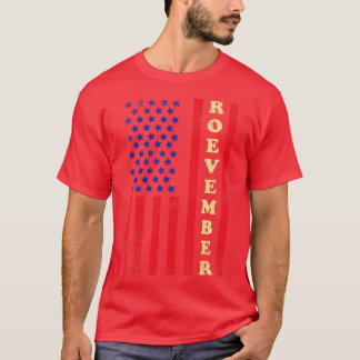 T-shirt Drapeau Roevember Vintage américain