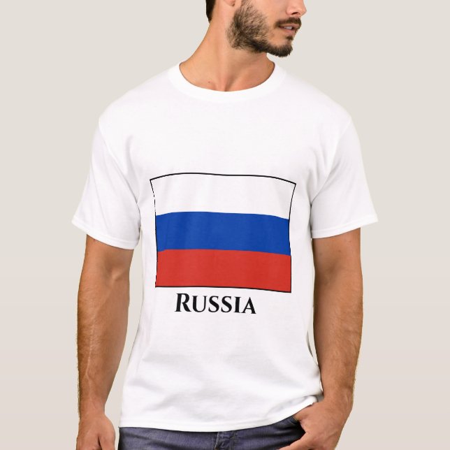 T-shirt Drapeau russe (Devant)