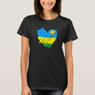 T-shirt Drapeau Rwanda Je suis Rwanda C'est dans mon ADN  