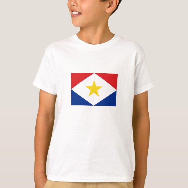 T-shirt Drapeau Saba (Devant)