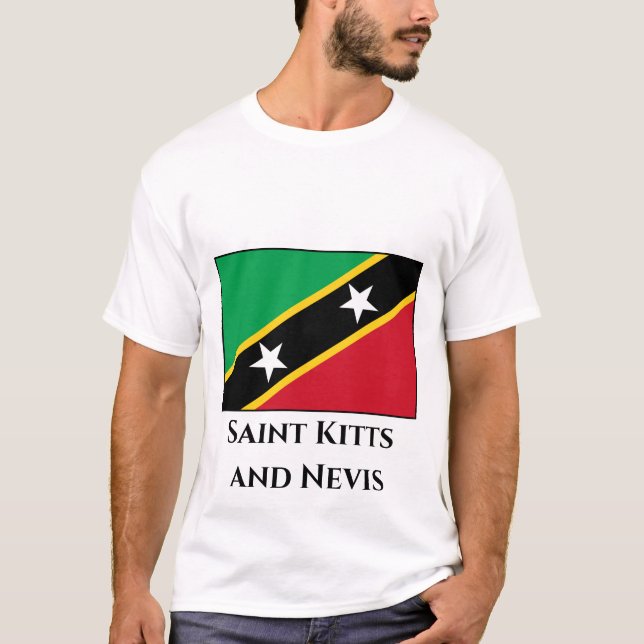 T-shirt Drapeau Saint-Kitts-et-Nevis (Devant)