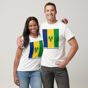 T-shirt Drapeau Saint-Vincent-et-les Grenadines Vincy