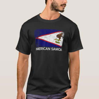 T-shirt Drapeau Samoan T Chemise Vintage Fabriqué Aux Samo