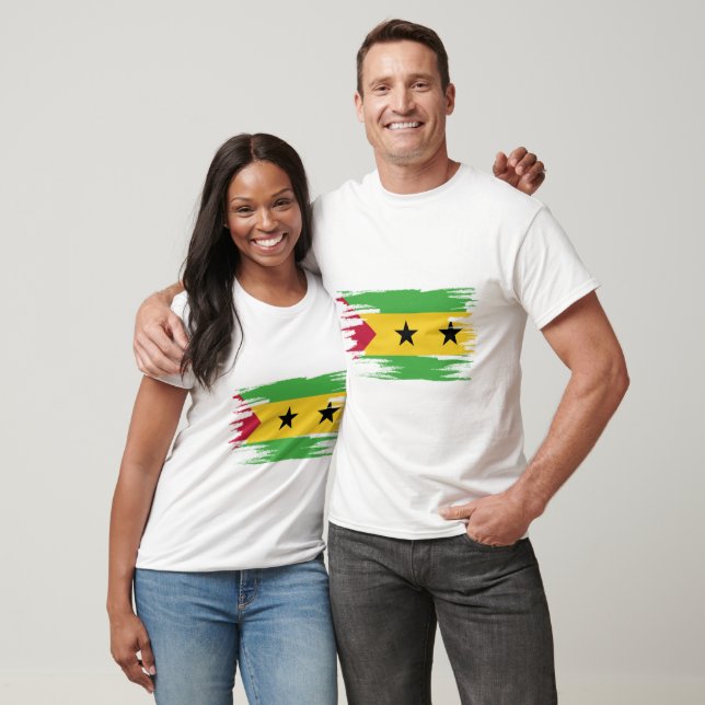 T-shirt Drapeau Sao Tome et Principe (Unisexe)