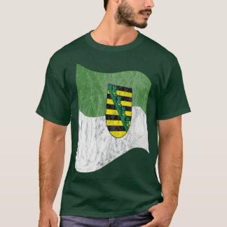 T-shirt Drapeau Saxe