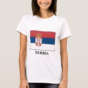 T-shirt Drapeau serbe