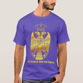 T-shirt Drapeau serbe Croix orthodoxe serbe Srbija