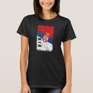 T-shirt Drapeau serbe Srbija Yougoslavie Belgrade